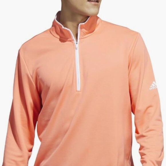 adidas Men's Quarter Zip Golf Pullover - Picture 1 of 4